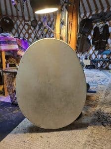 Medicijndrum Kangoeroe & Koe op ei-frame Wilg met groene opaal - 4