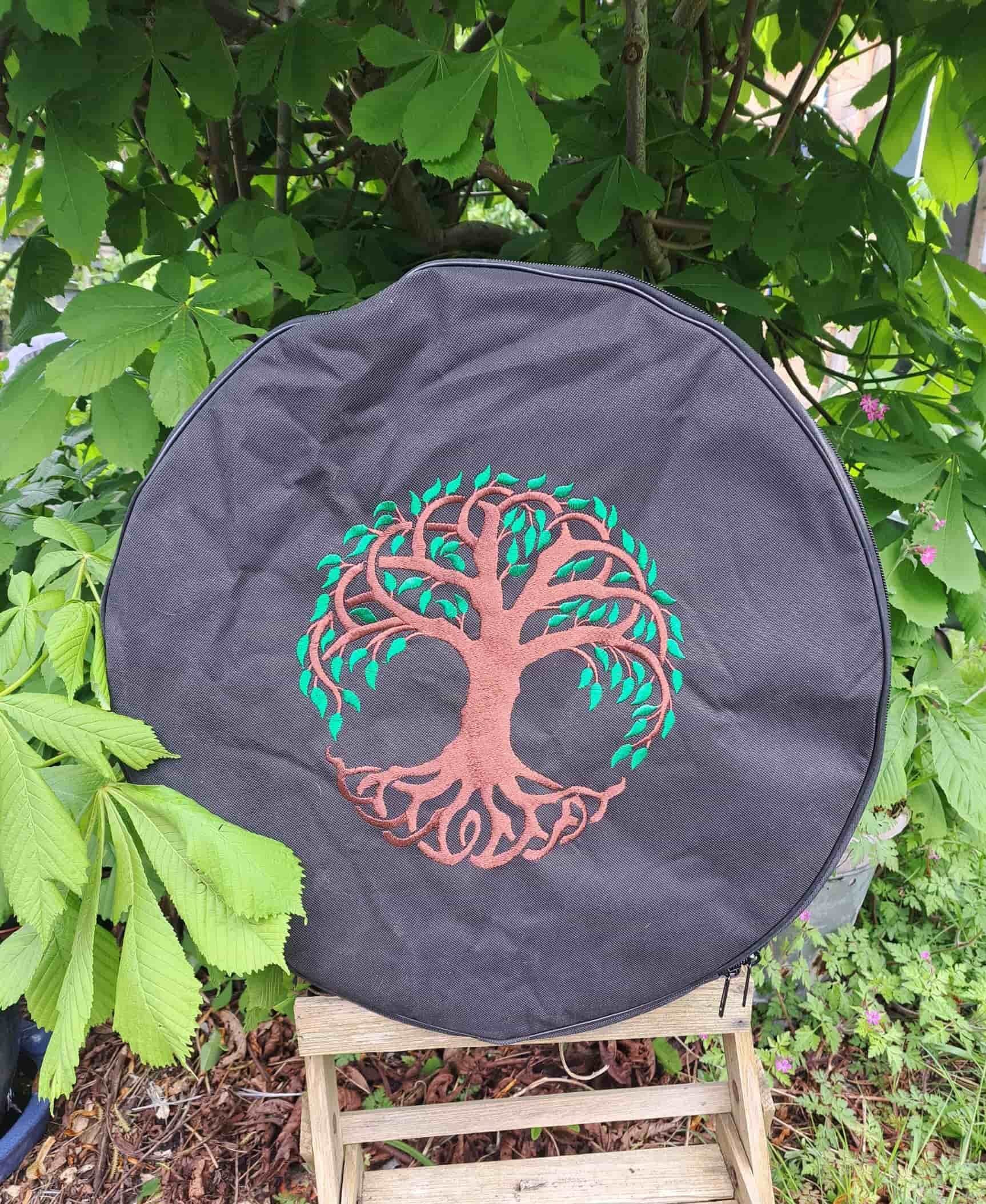 Tas voor je sjamanendrum Borduurwerk